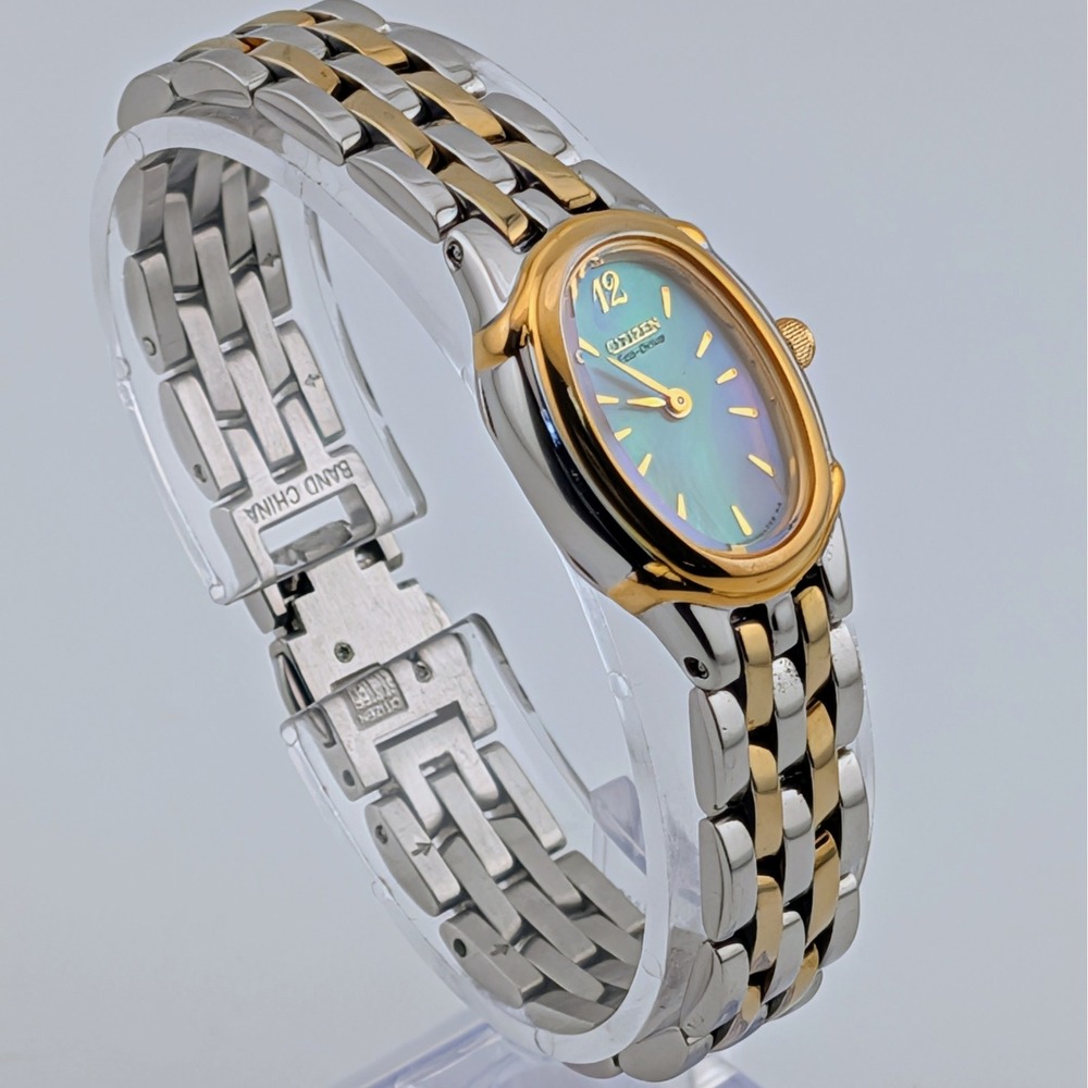 Citizen Eco-Drive B020-H23923Y Two Tone MOP Dial Watch New Capacitor 18mm 6" - Picture 6 of 11